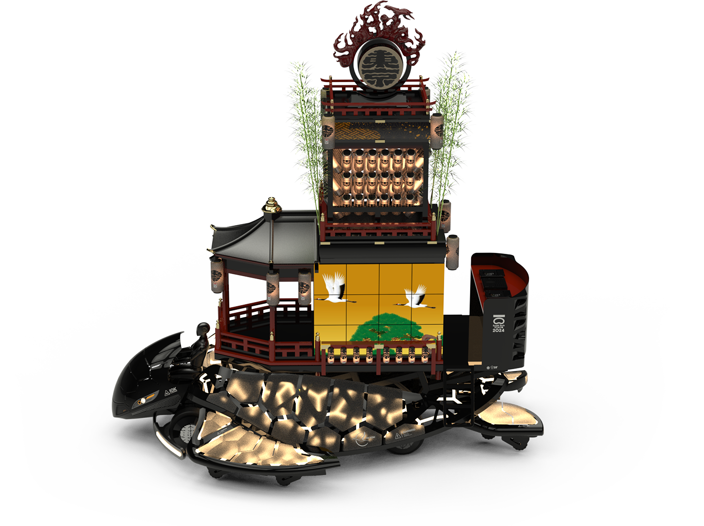 伝統の山車をアップデートした「ツナグルマ」